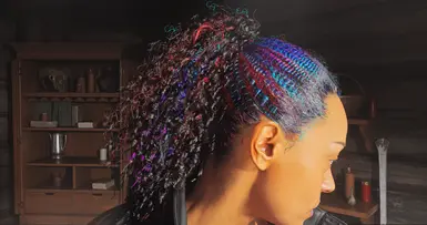 Bonus hair, transparent texture