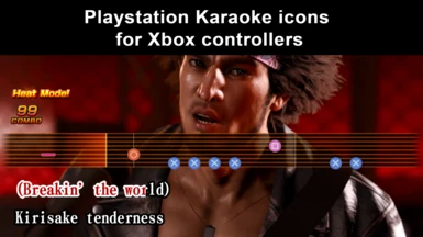 Playstation Karaoke icons for Xbox controllers