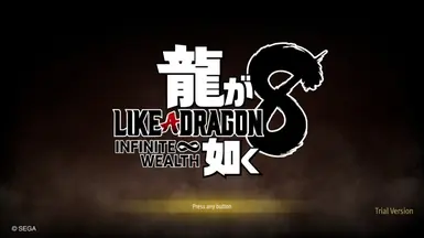 Like a Dragon 8 Infinite Wealth - Custom Logo