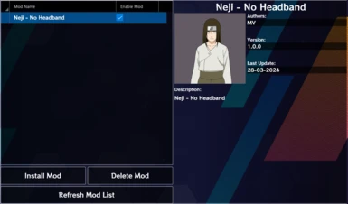 Neji Hyuga - No Headband