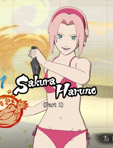 Sakura Cute and Funny Swimsuit