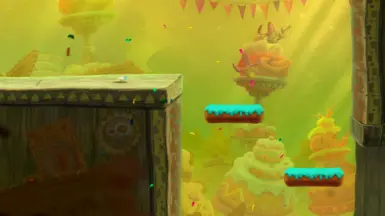 Invisible Rayman in a duck level