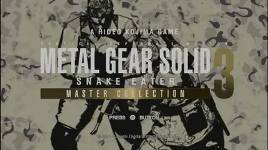 An actual master collection menu screen and loading icon - mgs3 at ...