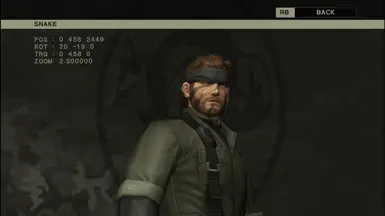 Grey fabric bandana for Naked Snake