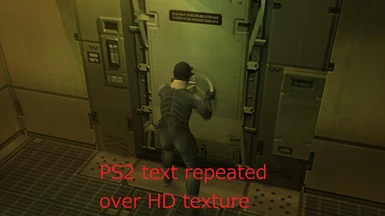 PS2 text over and over HD texture