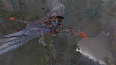 Ikran Skin Recolor Orange and Grey