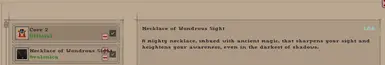 Necklace of Wondrous Sight