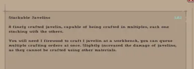 Stackable Javelins