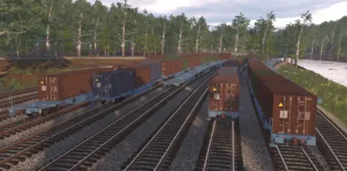 European Flat Car for ISO Containers