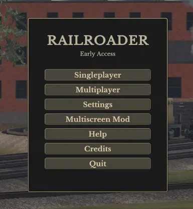 Multiscreen Mod Settings at Main Menu