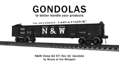 Norfolk and Western Class GU Gondolas