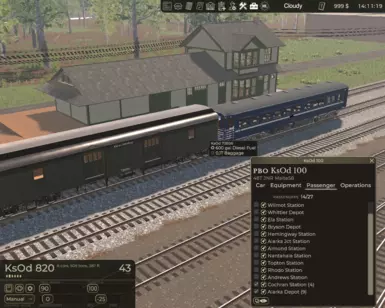 testing to make sure the baggage car still holds baggage