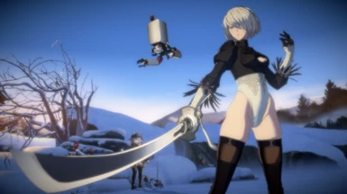 2B No Skirt and No Blindfold