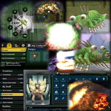 unlock all parts spore