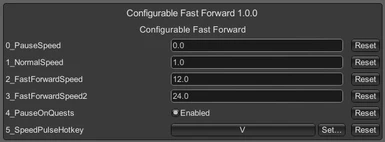 Configurable Fast Forward