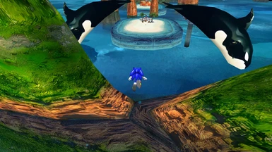 Sonic Heroes Real Esrgan AI Upscale and Seaside Hill Ring Trail Fix Mod (PC)