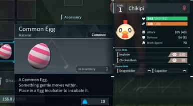Pal Egg Info