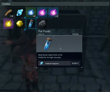 Pal Fluid recipe in Ore Crusher