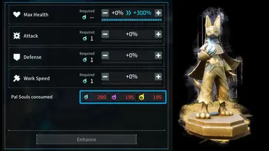 Statue of Power - Upgrade Pals LV 100