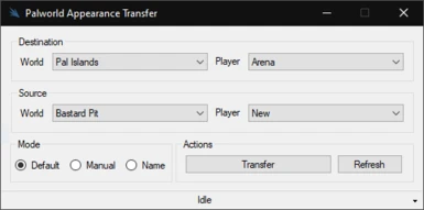 Save Appearance Transfer