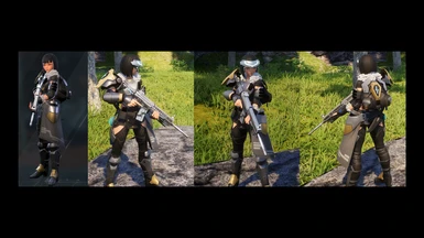 Pal Black Metal Female Armor