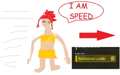Motivational Leader gives Movement speed
