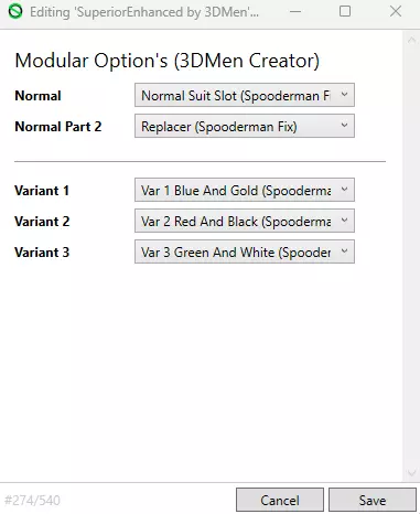 Modular options