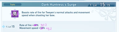 Dark Huntress's Surge UP