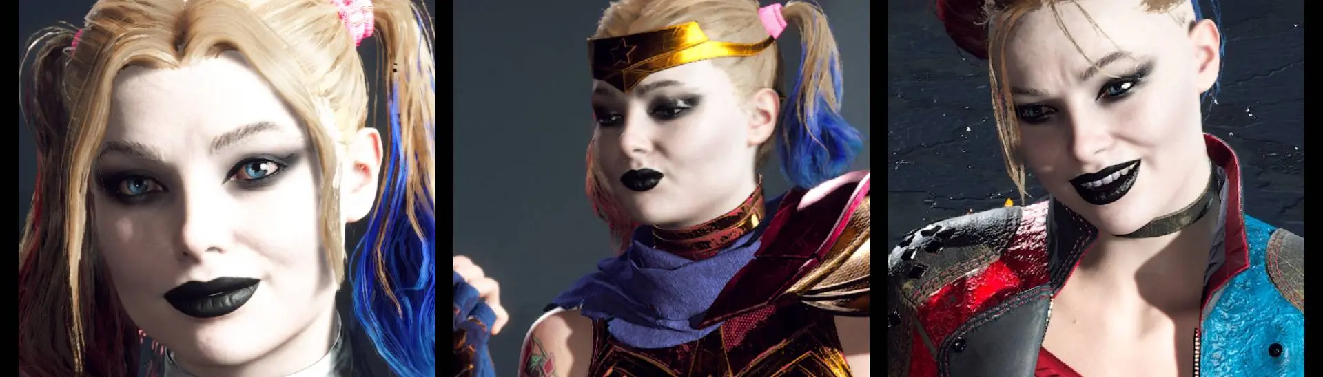 Harley Quinn Goth Makeup and Black Fingernails at Suicide Squad: Kill the  Justice League Nexus - Mods and community