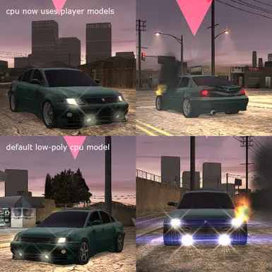 Player Vehicle Models for CPU Racers