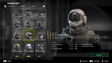 AC-1 Dutiful with scarf - helghast armor for the cold bearers