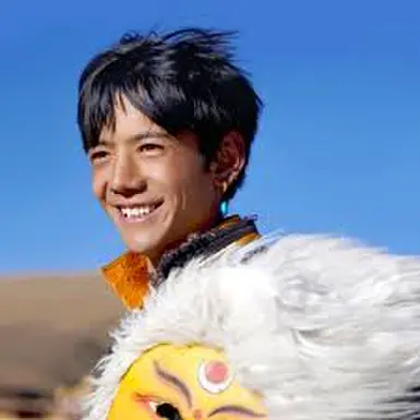 The pure child and his animal friend