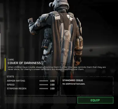 ODST Cape - Cover of Darkness