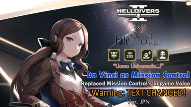 Da Vinci (from Fate Grand Order) replace Mission control voice