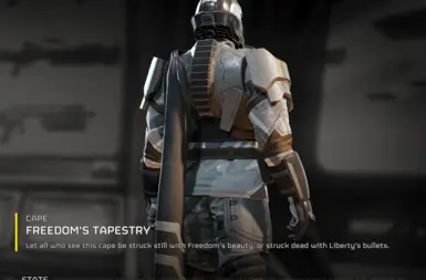 Black and White Sash Cape -- Freedom's Tapestry