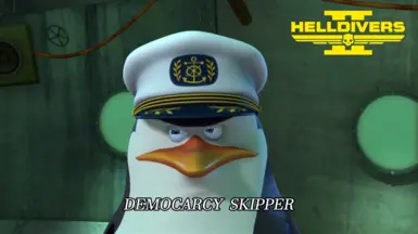Democracy Skipper voice replaced Democracy Officer in mission