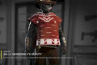 Red Poncho Deputy Armor