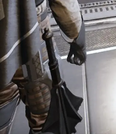 retracted stun baton