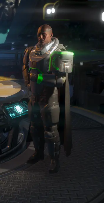 changes color of the officer