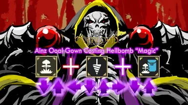 Ainz Ooal Gown cast magic hellbomb sound