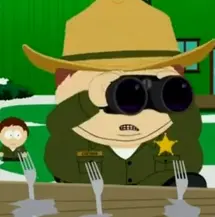 Cartman scanning for mexicans (Sentries)