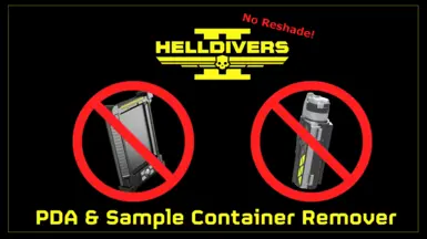 PDA and Sample Container Remover - No Reshade