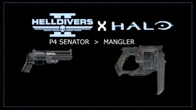 Halo Infinite Mangler Pistol for P-4 Senator
