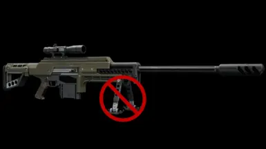 Remove Anti-Material Rifle Bipod