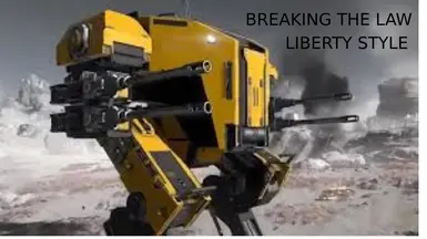 Breaking the law in an exosuit