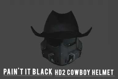 black hd2 cowboy helmet ( fs-37 )