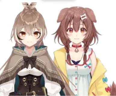 Hololive Mumei and Korone replace 500KG