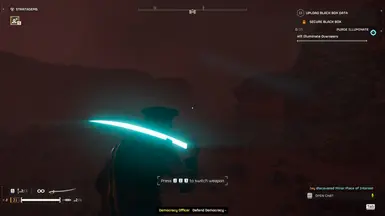 Glowing cavalry saber - Lightsaber