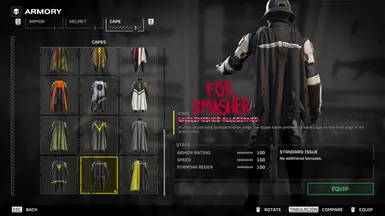 Worned Out Foe Smasher Cape