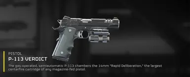 P-113 Verdict to Sig Sauer 1911
